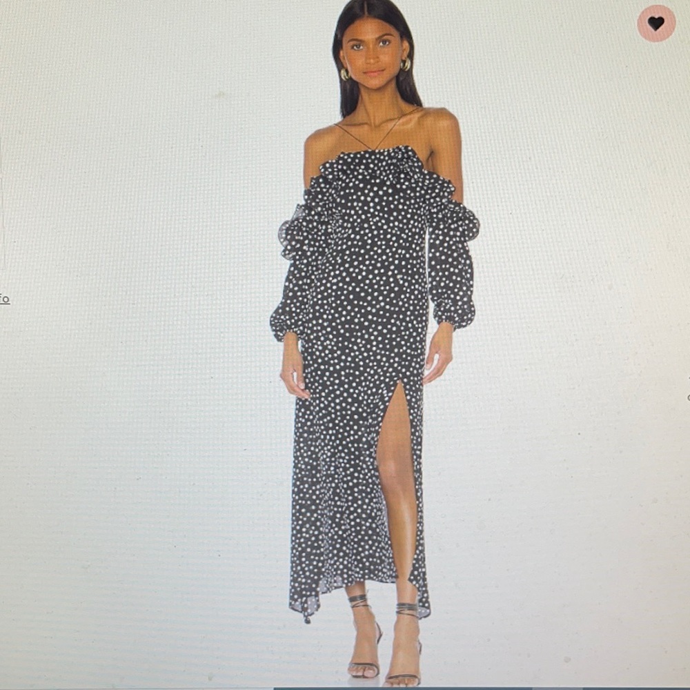 Likely Rocky Dress Black White Dot size 8